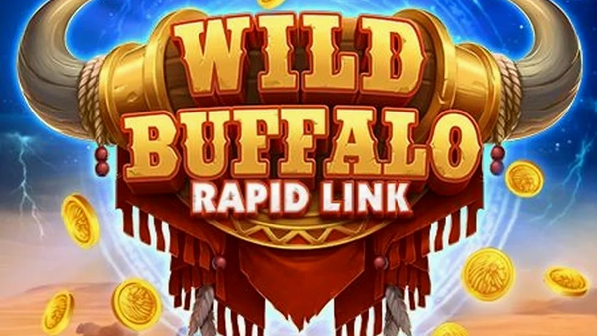 Tampilan visual slot Wild Buffalo: Rapid Link dengan tema alam liar